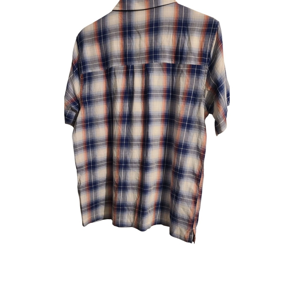 Liverpool Los Angeles mens short sleeve plaid button up shirt size Medium‎ - Picture 2 of 4